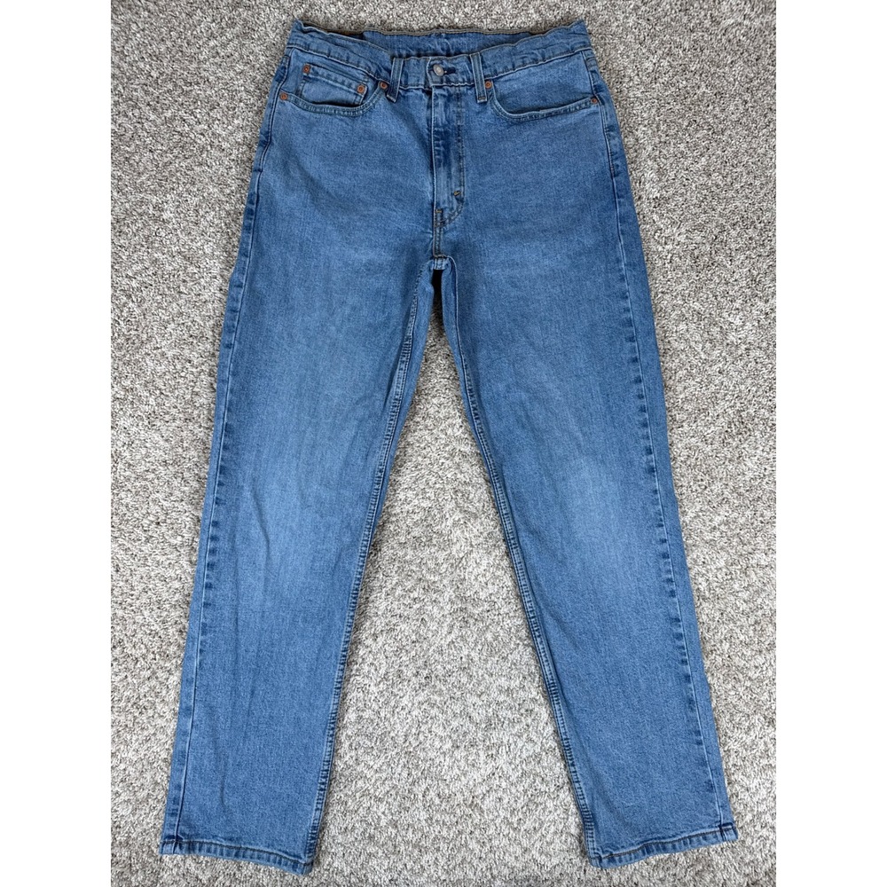 Levis 550 Jeans Mens 34x34 Blue Relaxed Fit Cotton Stretch Classic Dad Aesthetic